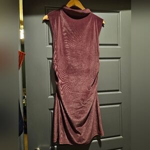 Burgundy Velvet Dress
